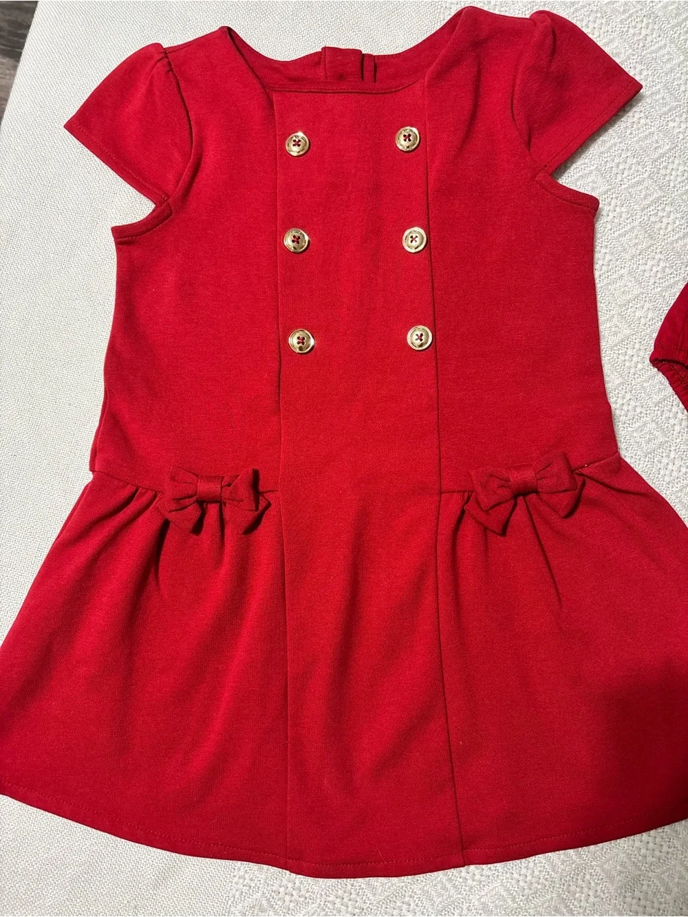 Gymboree Red Toddler Dress with Button Detail